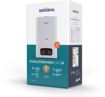 CALEFON SEÑORIAL EVOLUTION MAX 14 LTS GN