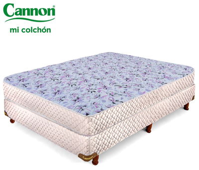 SOMMIER CANNON PRINCESS ESPUMA 23 CM 24 KG/M3 ALGODÓN MATELASSEADA 1,40 X 1,90