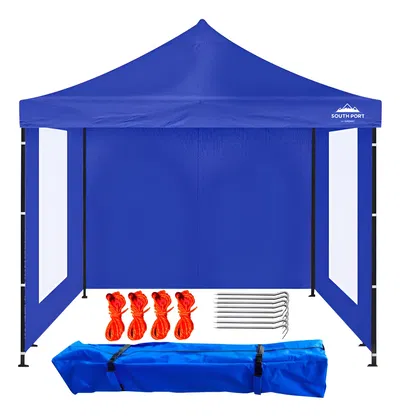 GAZEBO SOUTH PORT MOD. SDME25 AZUL 3M X 3M