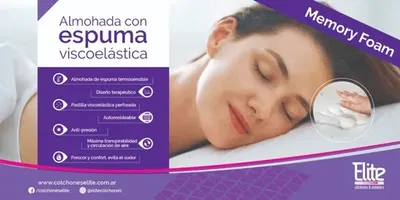 ALMOHADA MEMORY FOAM ELITE ESPUMA VISCOELÁSTICA