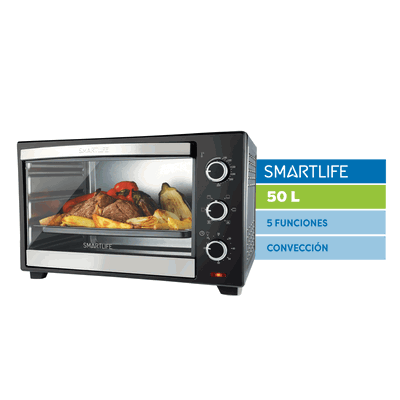 HORNO ELÉCTRICO SMARTLIFE 50 LTS SL-TO0050PN