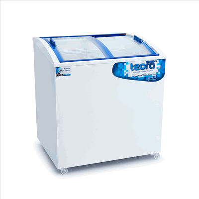 FREEZER TEORA FH250CI TAPA VIDRIO CURVO 204 LTS