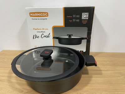 PAELLERA MARMICOC DIE CAST BLACK 30 CM BKDC-TST30