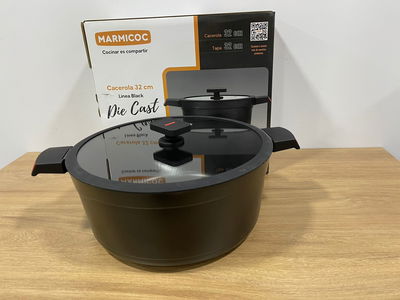 CACEROLA MARMICOC DIE CAST BLACK 32 CM BKDC-TS32