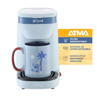 CAFETERA DE FITLRO ATMA DISNEY STITCH CAAT118STIDP