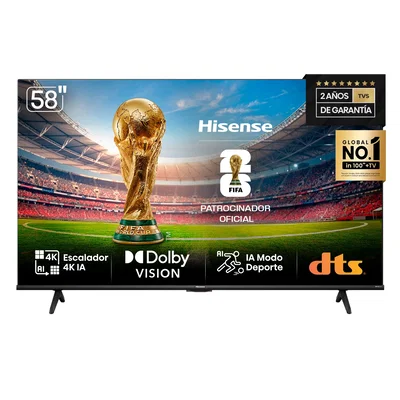 SMART TV HISENSE 58" 58A64N VIDAA
