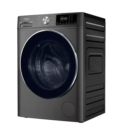 LAVASECARROPAS PHILCO PHLS128-2GTN 12KG TITANIUM GREY INOX