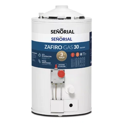 TERMOTANQUE SEÑORIAL ZAFIRO 2.0 ELÉCTRICO TESZ2.0-30  30LTS