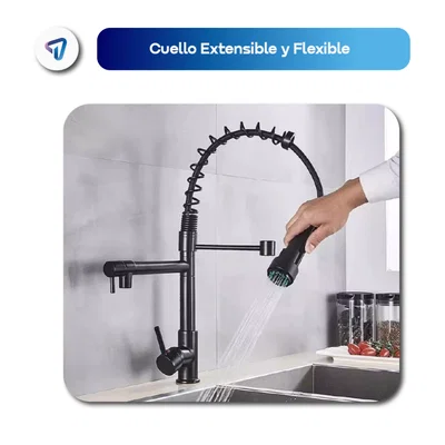 CANILLA PARA COCINA WAGGS GRIF02 NEGRA