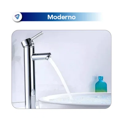 GRIFERIA MONOCOMANDO LAVATORIO WAGGS GRIF01 PLATEADA