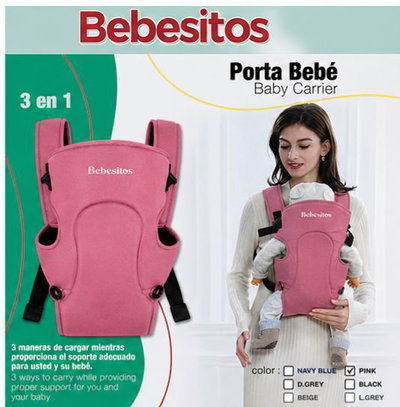 MOCHILA CARGADOR CANGURO ROSA ABXM-4FPINK