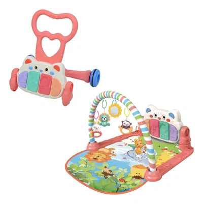 GYM + CAMINADOR BIPOKIDS PISO INTERACTIVO SONIDO Y LUCES GYM2N1