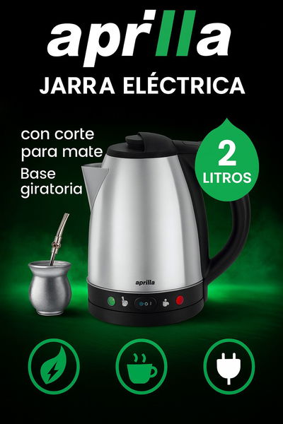 PAVA ELÉCTRICA APRILLA 2 LTS CORTE MATE