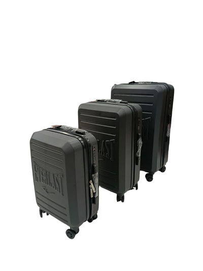 SET X 3 VALIJAS EVERLAST 20/24/28 NEGRA
