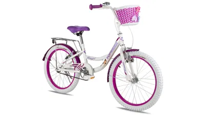 BICICLETA TOPMEGA R.20 FLEXYGIRL BLANCO/VIOLETA