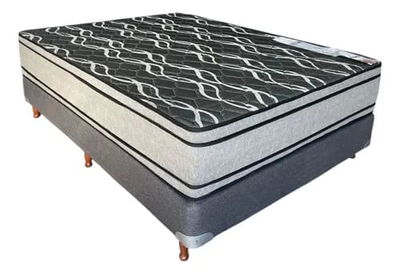 SOMMIER Y COLCHON 2 PLAZAS GALA BARDO ESPUMA 140X190X30