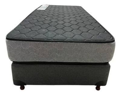 SOMMIER Y COLCHON 1 PLAZA BARDO ESPUMA ALTA DENSIDAD 80X190