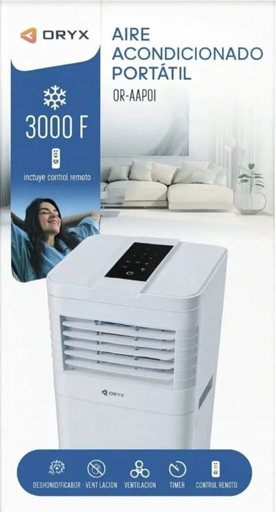 AIRE ACONDICIONADO PORTÁTIL ORYX 3500W FRIO SOLO