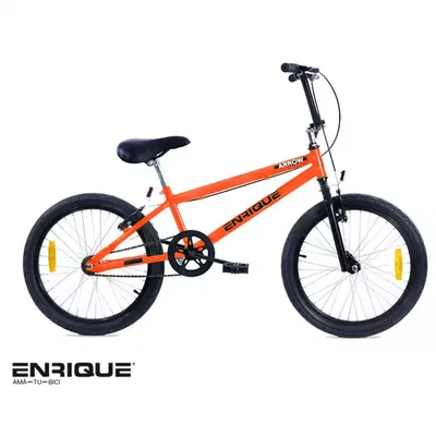 BICICLETA ENRIQUE R.20 ARROW NARANJA FLUO BMX ACERO