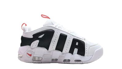 Air More Uptempo Low “White-Black and Red”
