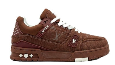 Louis Vuitton Trainer "Red Brown Denim"