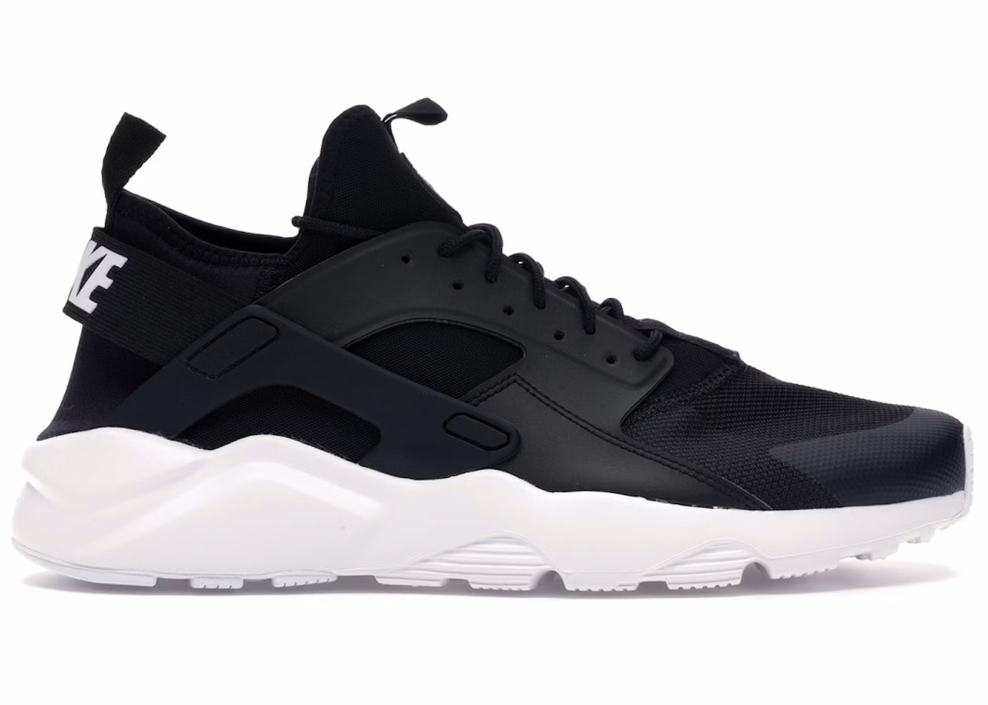 Huarache negra suela blanca