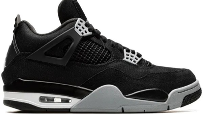 Jordan Retro 4 "Black Canvas"
