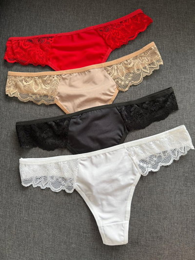 Pack Less de lycra con encaje 