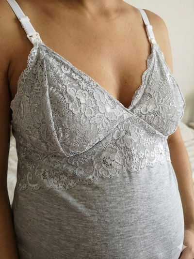 Camisón Valentina Gris