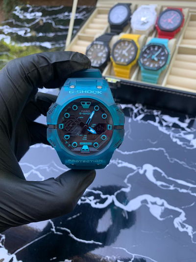 G Shock Road Azul + Billetera Cuero de Regalo