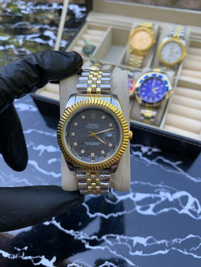 Rolex President Negro + Billetera Cuero de Regalo +  Envio Gratis
