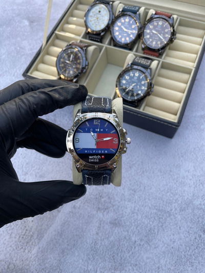 Tommy Man Cuero Azul + Billetera Cuero de Regalo + Envio Gratis