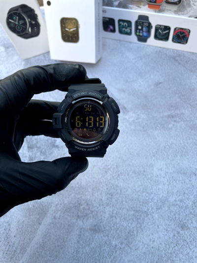 Reloj Smart Tactico WP024 Negro + Billetera Cuero de Regalo + Envio Gratis