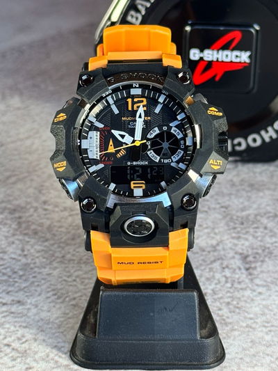 G Shock MudMaster Naranja + Billetera Cuero de Regalo +  Envio Gratis 