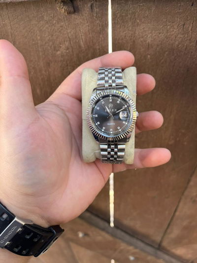 Rolex Datejust Negro 2X1 + Billetera Cuero de Regalo +  Envio Gratis