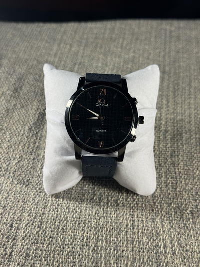 Omega Cuero Azul + Billetera Cuero de Regalo +  Envio Gratis