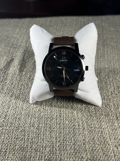 Omega Cuero Marron + Billetera Cuero de Regalo +  Envio Gratis