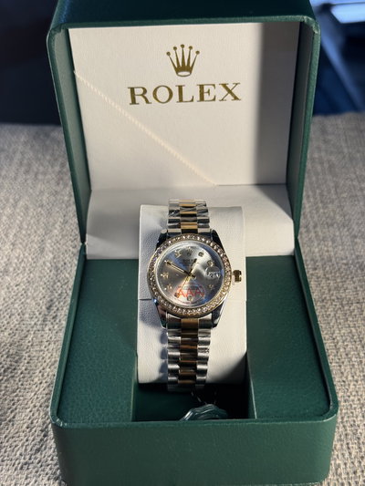 Rolex Date Just Dama 34mm AA+ SemiAutomatico- Correa Presidente + Estuche