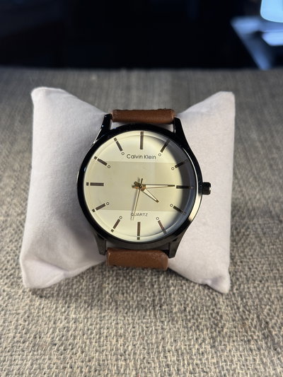 Calvin Klein Cuero Blanco (Grado A+)