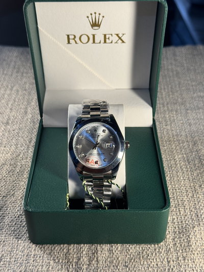 Rolex Date Just Platino 41mm AA+ SemiAutomatico + Estuche
