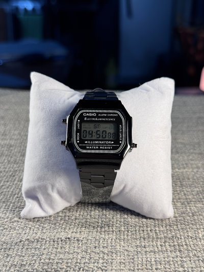 Casio Vintage Negro Acero (Grado AAA)