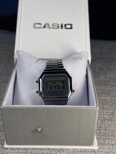 Casio Vintage  Plateado Acero (Grado AAA)