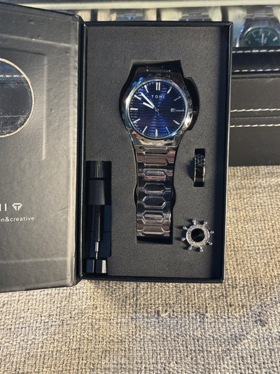 Kit Original Tomi Ocean Azul Acero + Quita perno + Anillo + Llavero + Envio Gratis