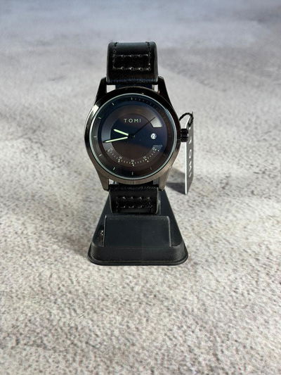 Tomi Temporis Sumergible Cuero Negro + Billetera Cuero de Regalo + Envio Gratis