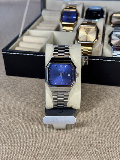 Casio Eleganza Azul Acero + Billetera Cuero de Regalo +  Envio Gratis