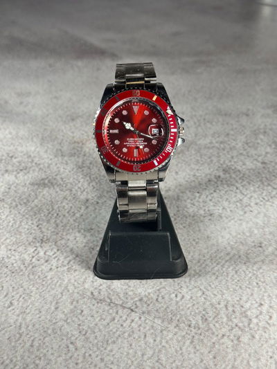 Submariner Bordeaux Acero 2X1 + Billetera Cuero de Regalo +  Envio Gratis