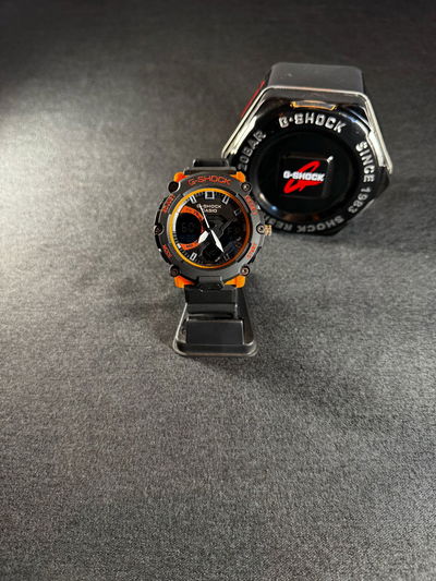 G Shock Zeus Negro/Naranja + Billetera Cuero de Regalo +  Envio Gratis