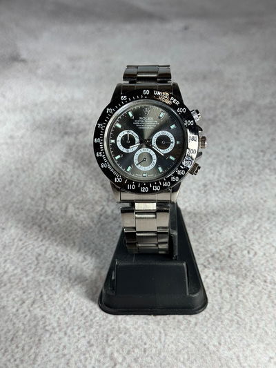 Rolex Daytona Negro Acero 2X1 + Billetera Cuero de Regalo + Envio Gratis