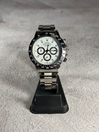 Rolex Daytona Blanco Acero 2X1 +Billetera Cuero de Regalo +  Envio Gratis