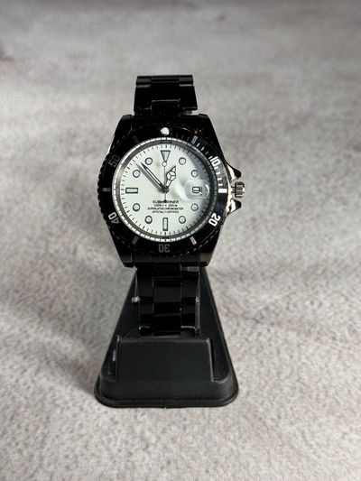 Submariner Negro/Blanco Acero 2X1 +Billetera Cuero de Regalo +  Envio Gratis